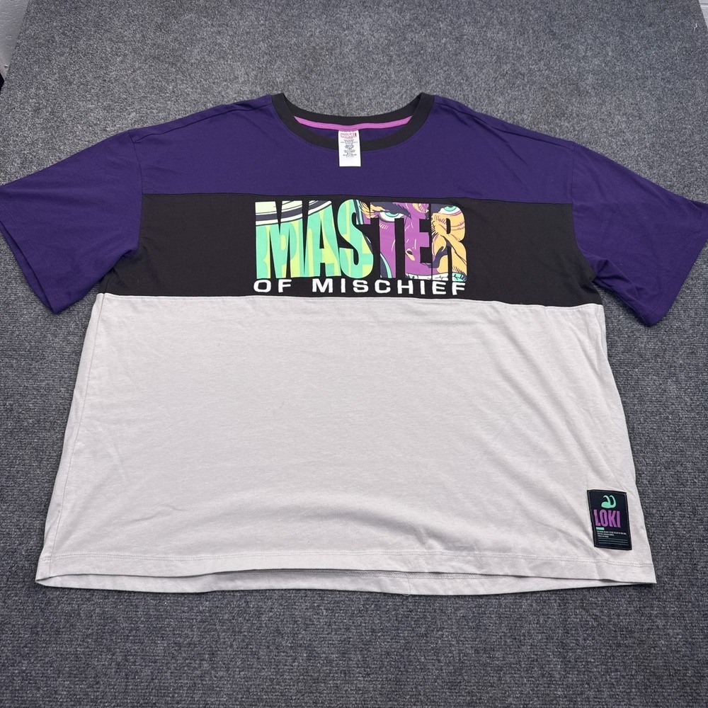 Marvel Loki Master of Mischief T Shirt Adult Size 2XL XXL VTG Style Comic Tee‎